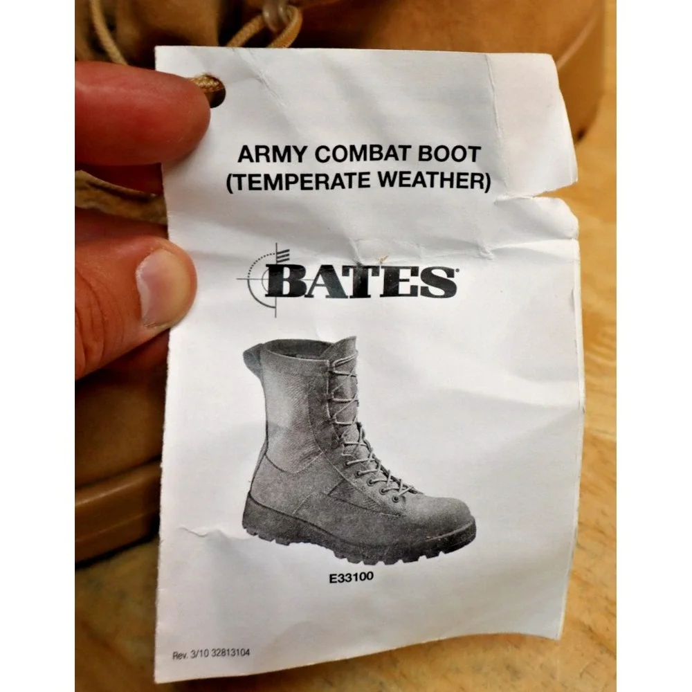 BATES Mens 11 W Gore-Tex Military Boots Temperate Brown Combat E33100A Composite